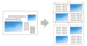 文字や要素を揃える例